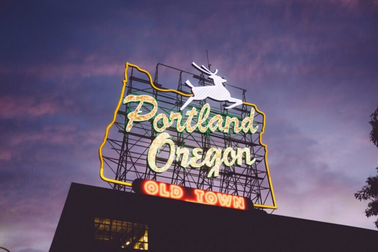 Portland Old Town neon sign