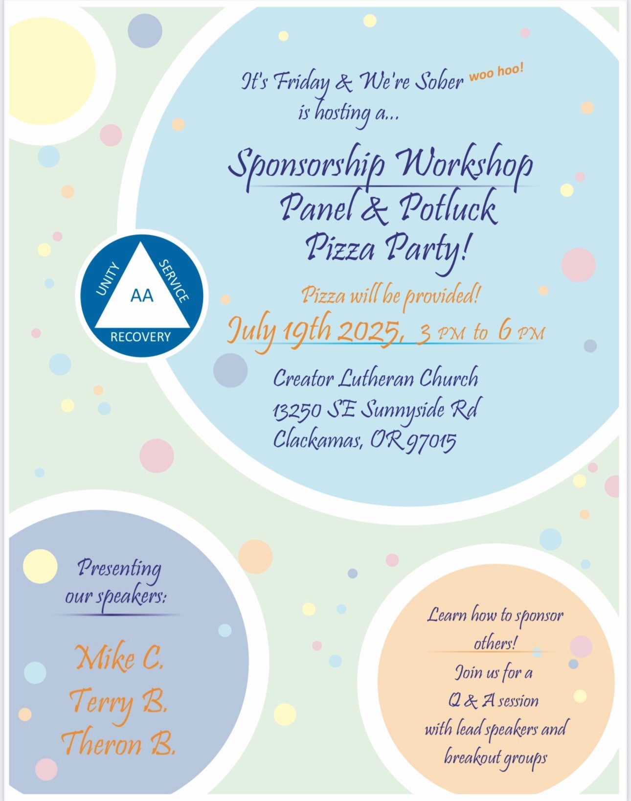 Screenshot Flyer for Sponsorship workshop