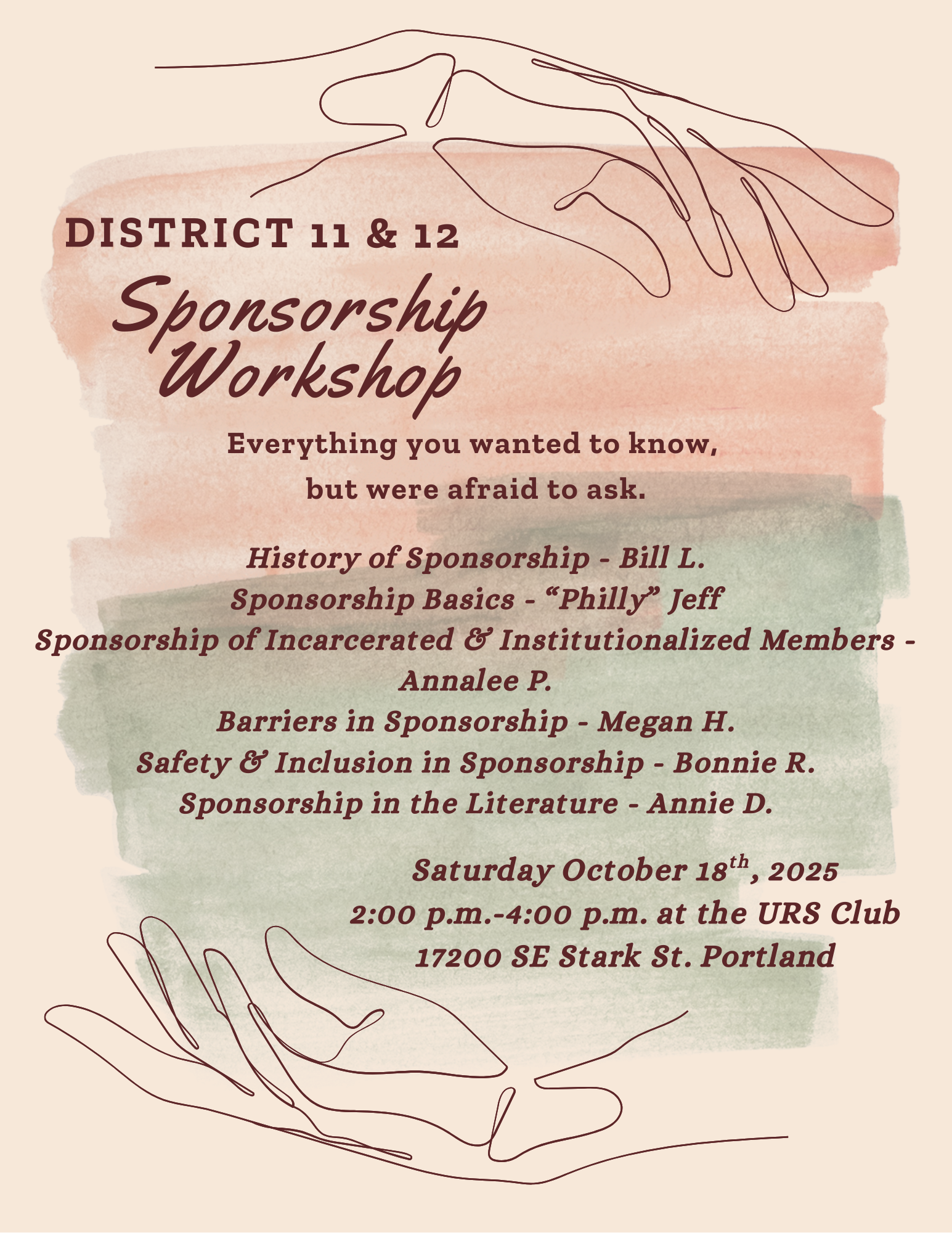 Sponsorship Workshop flyer