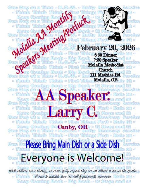 022026 meetingflyer Flyer for Feb 2026 Speaker & Potluck
