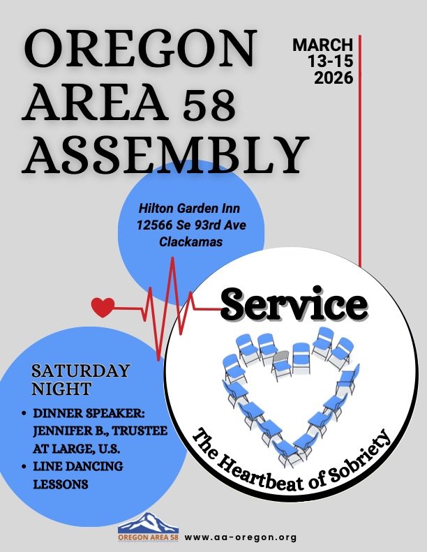2026 Oregon Area Assembly Flyer