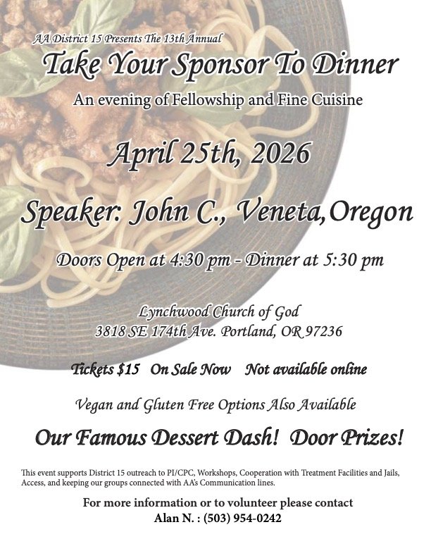 2026 0320 TYSTD Flyer Take Your Sponsor to Dinner event flyer