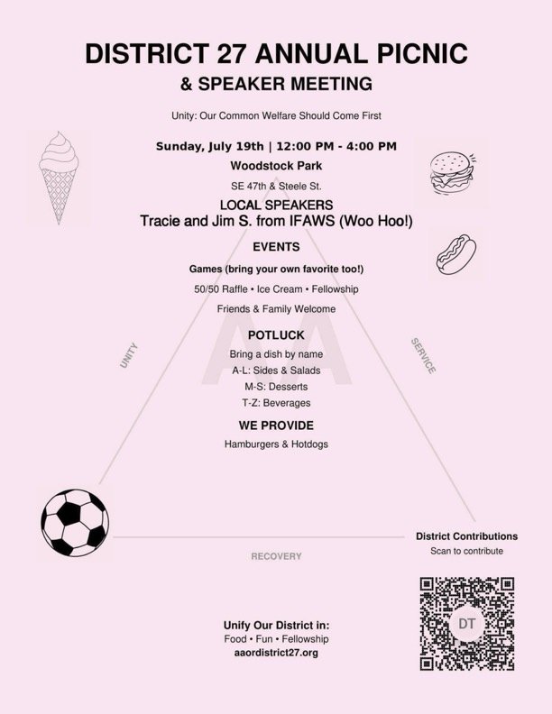 D27 picnic flyer-final District 27 Picnic flyer