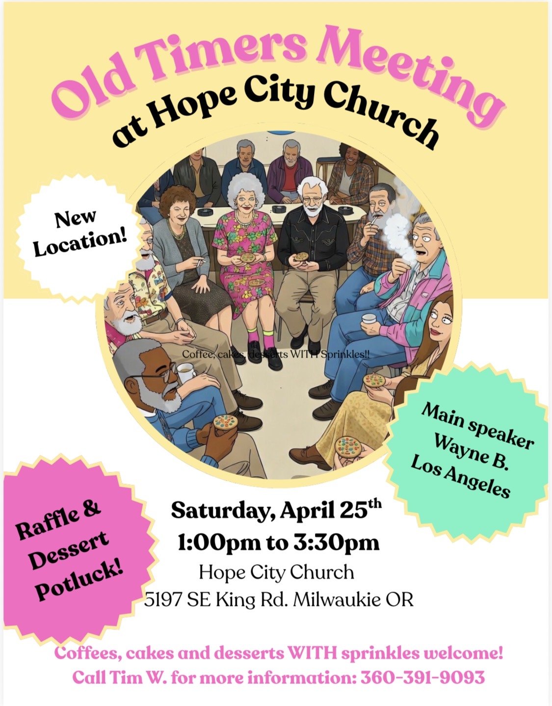 Screenshot Old Timers Meeting flyer - April 2026