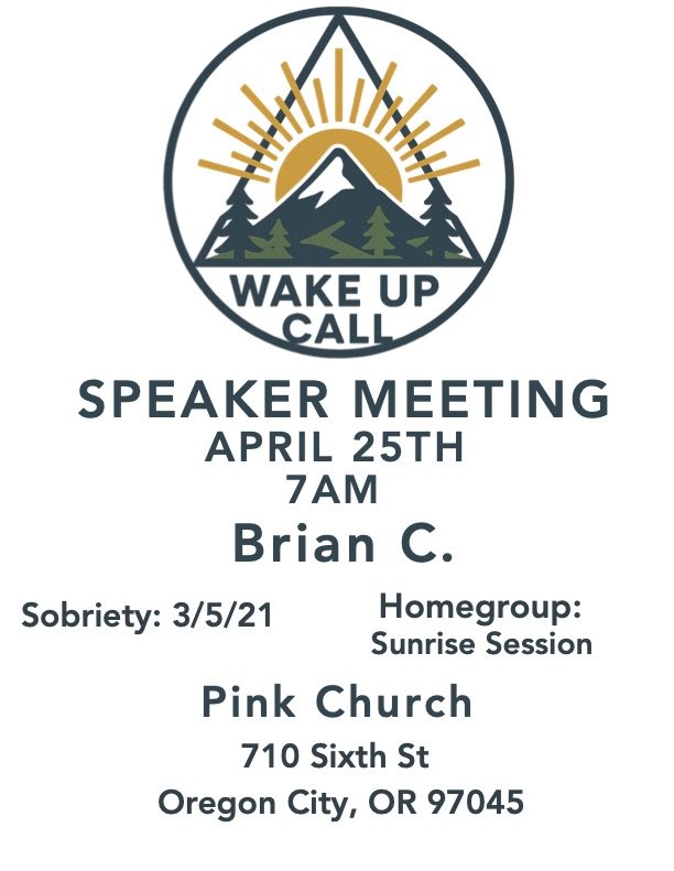 Flyer for Wake Up Call speaker meeting