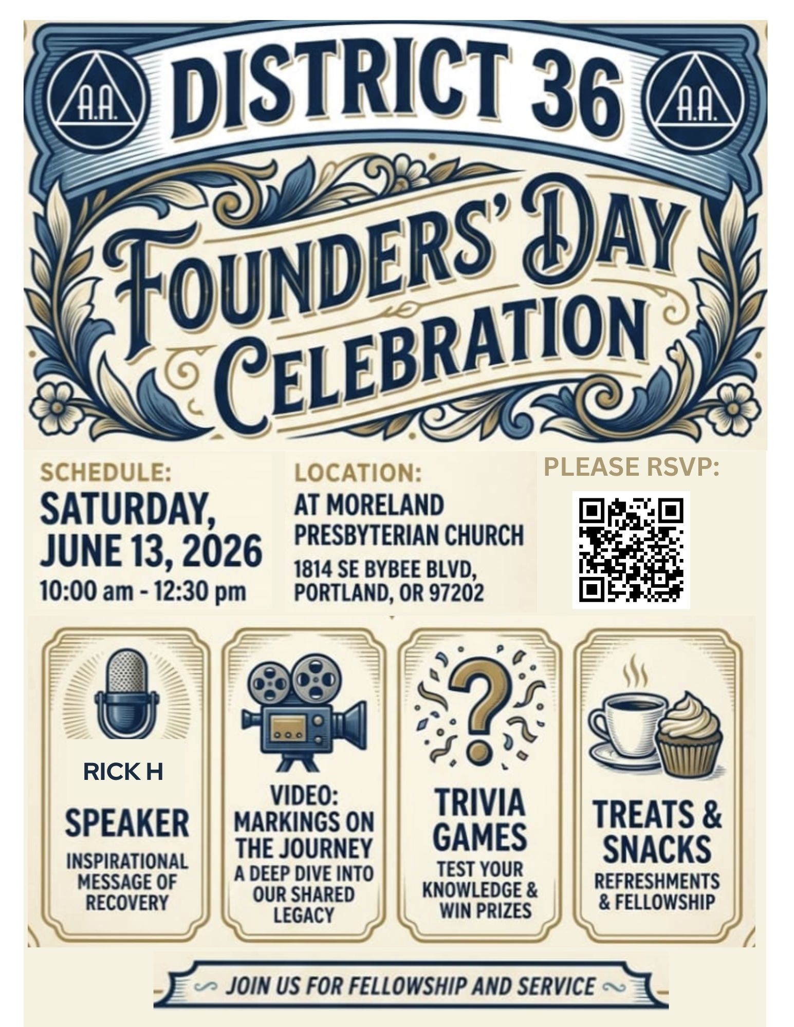 D36 Founders’ Day 2026 District 36 Founders Day flyer