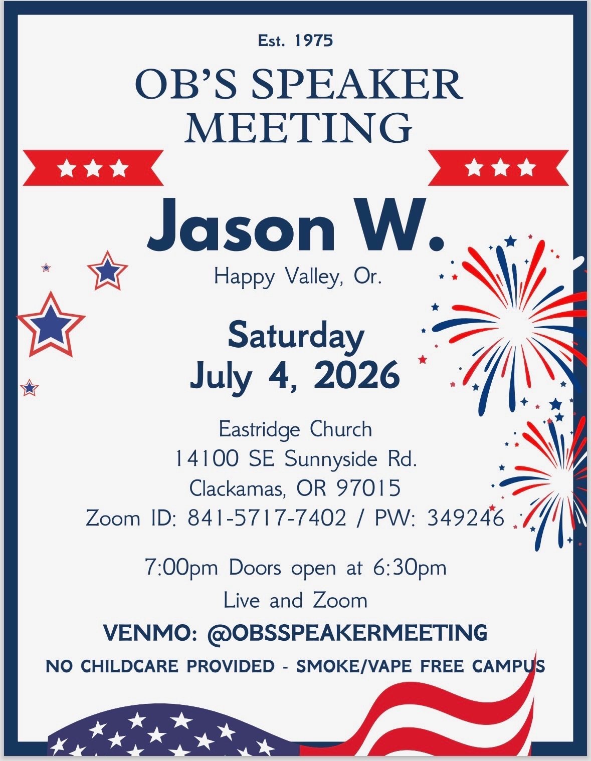 Screenshot OBs Speaker Meeting July flyer
