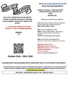 Rose City Girlstock event flyer