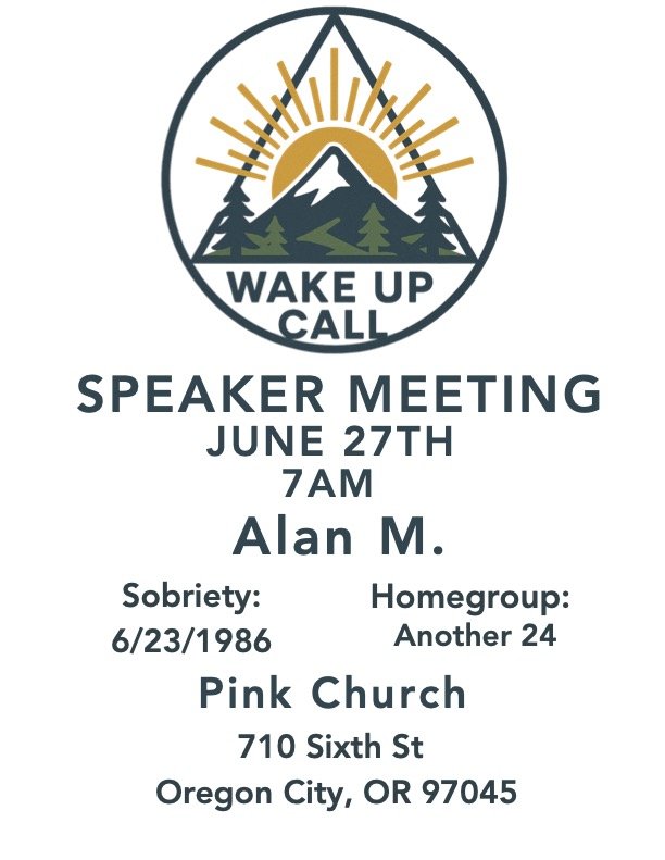 Wake Up Call June Speaker Meeting flyer