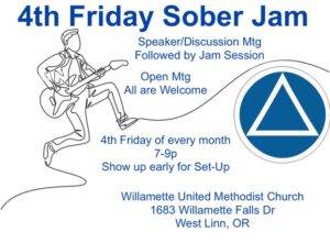 4th Friday Sober Jam Flyer