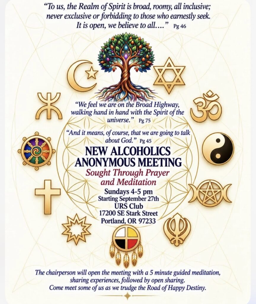 New meditation meeting flyer